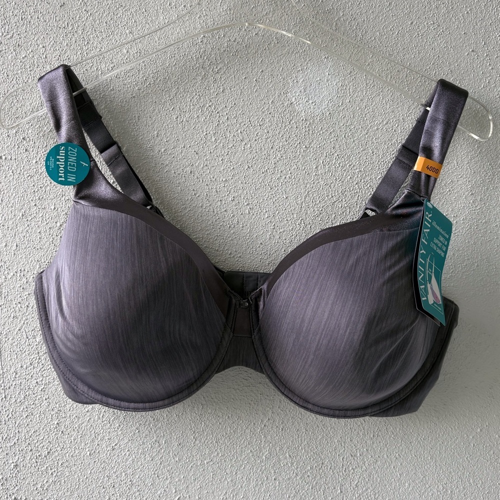 Vanity Fair Illumination Size Bra 40DDβ Violet Underwire Adjustable Straps NWT